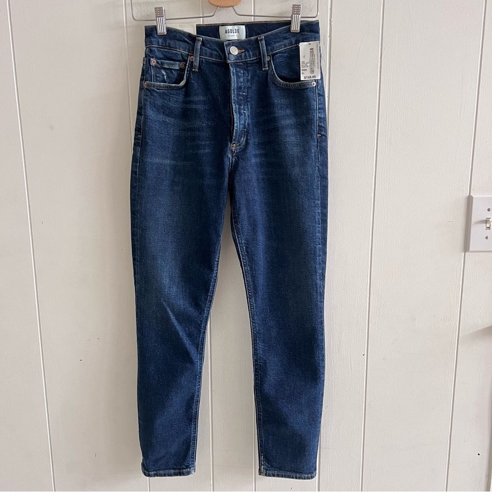 NWT Agolde Nico High Rise Slim Fit in Cabana